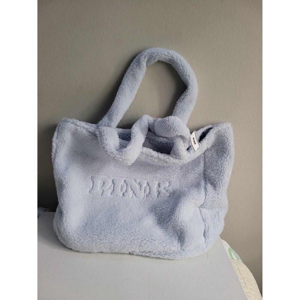 Victoria's Secret Pink- Teddy Blue Tote Bag NWT